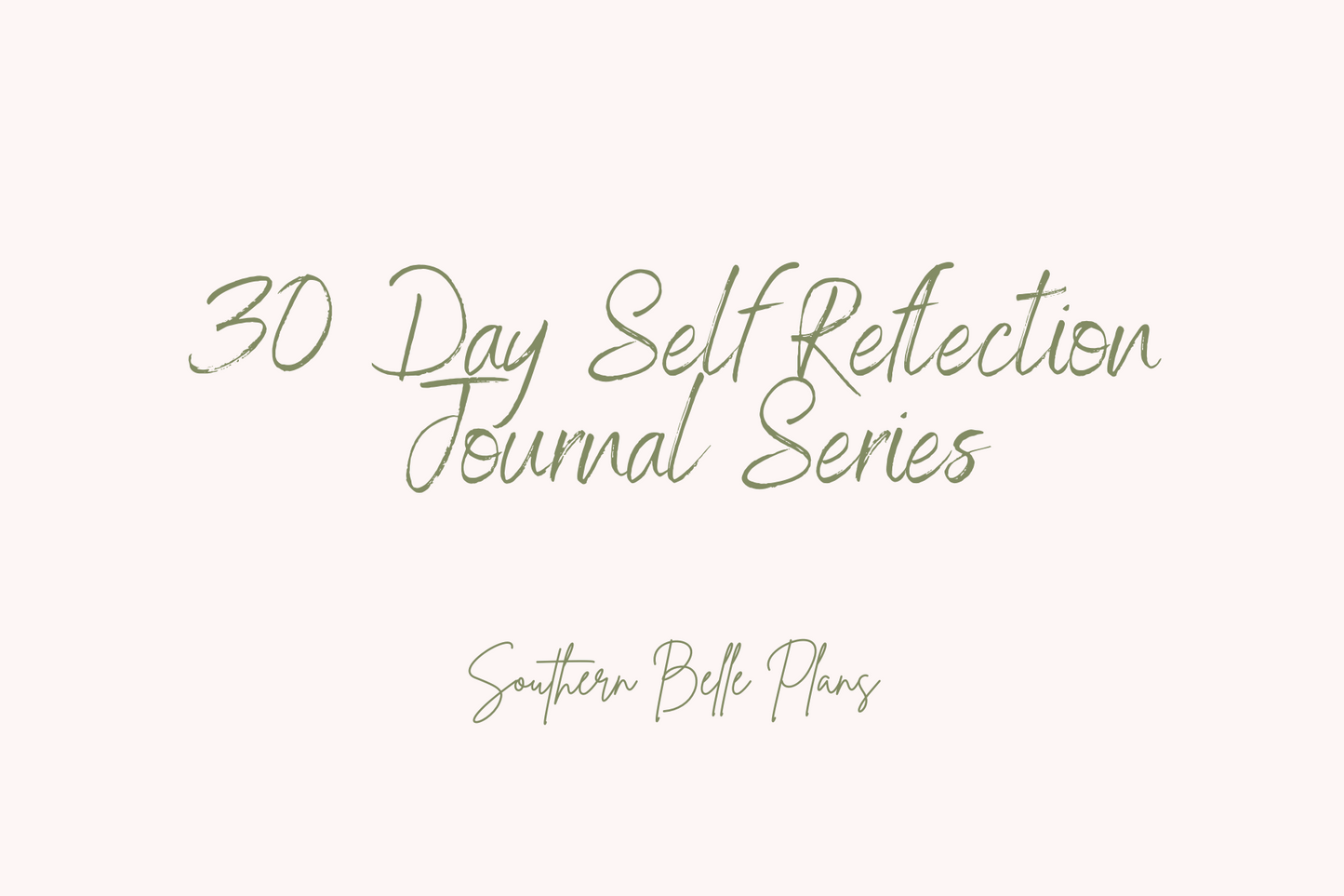 Self Reflection Journal (Read Description)
