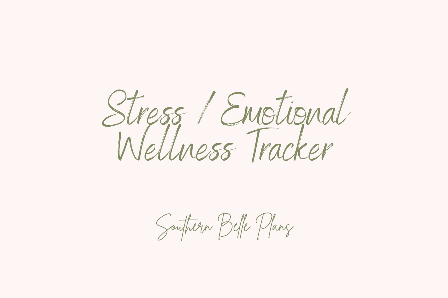 Stress / Emotional Wellness Tracker