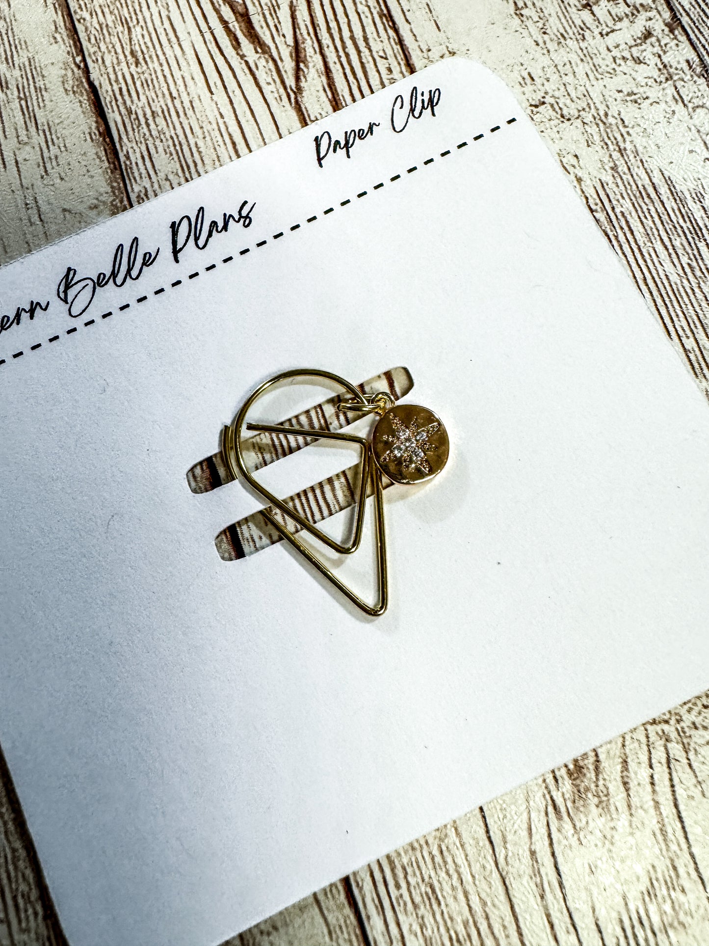 Gold Tone Teardrop Paper Clips