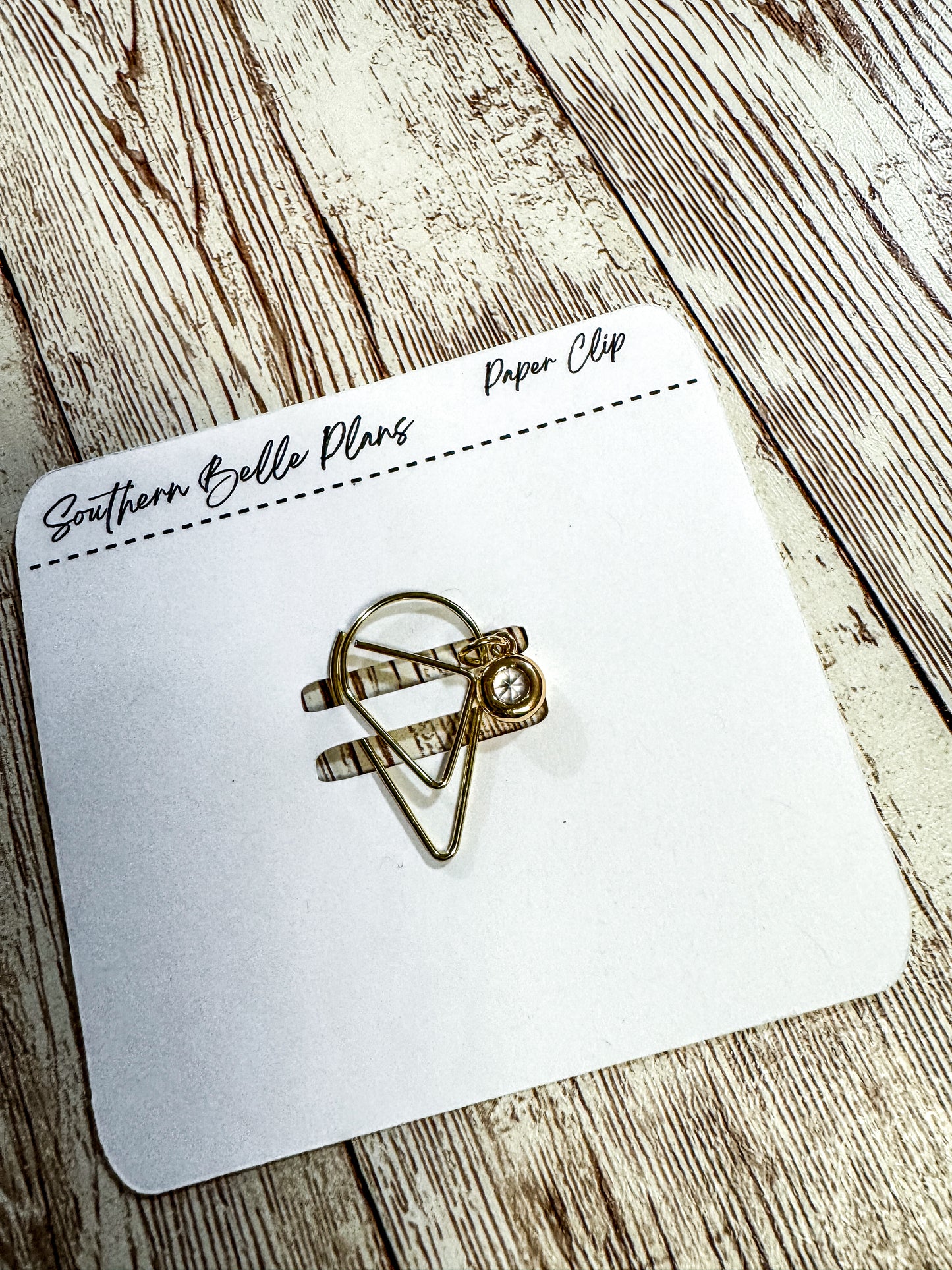 Gold Tone Teardrop Paper Clips