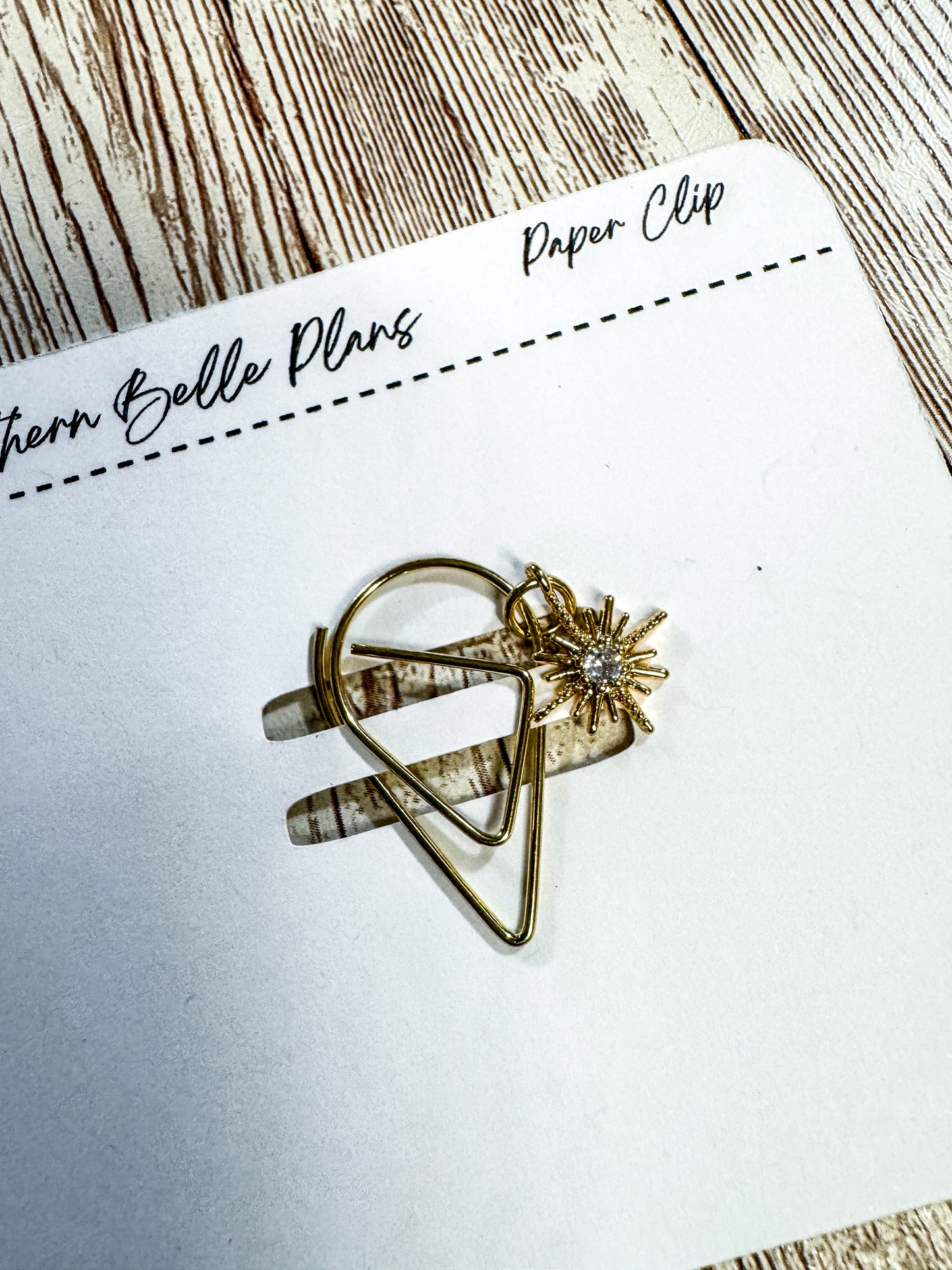 Gold Tone Teardrop Paper Clips