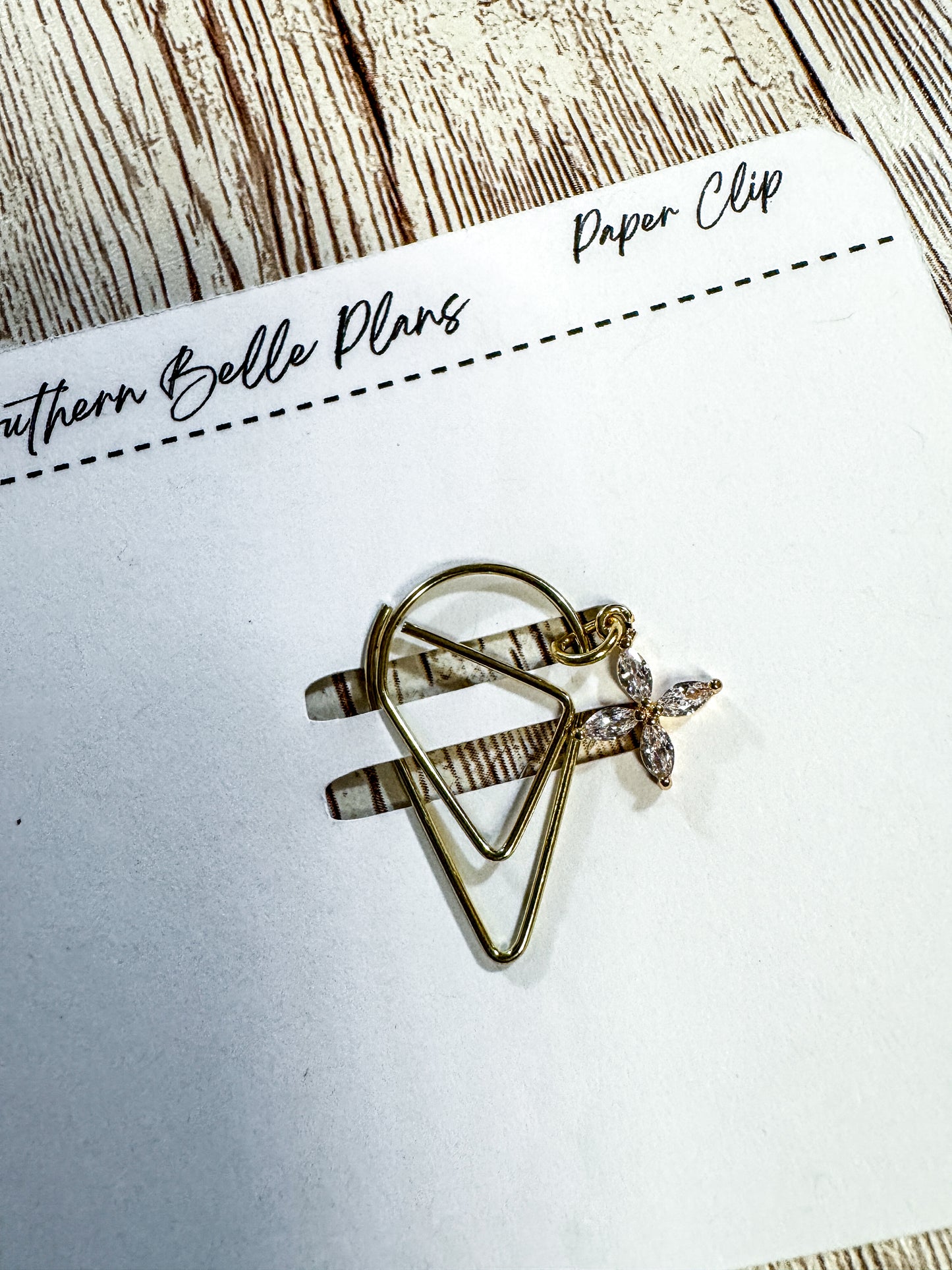 Gold Tone Teardrop Paper Clips