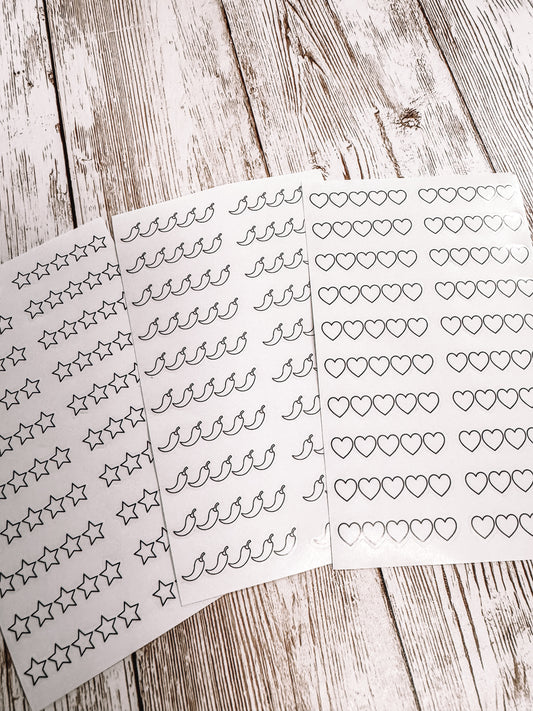 Book Review Stickers