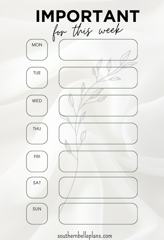 Important Week Pocket Size