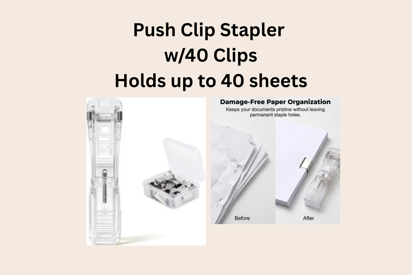 Push Clip Stapler (Compact)