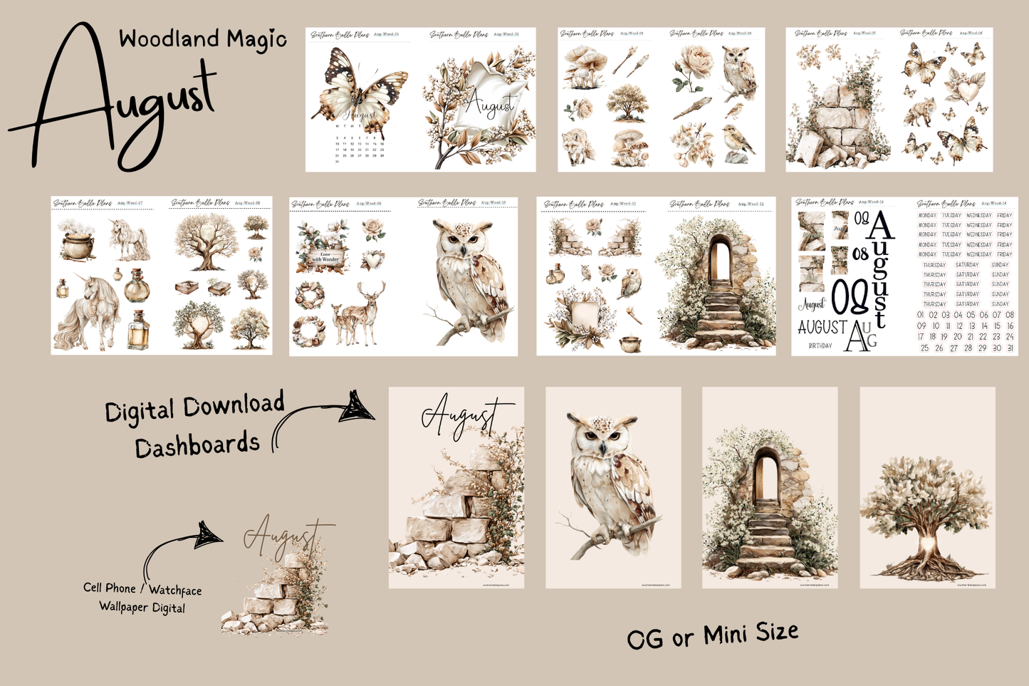 August 2026 Monthly Kit (2 Designs)